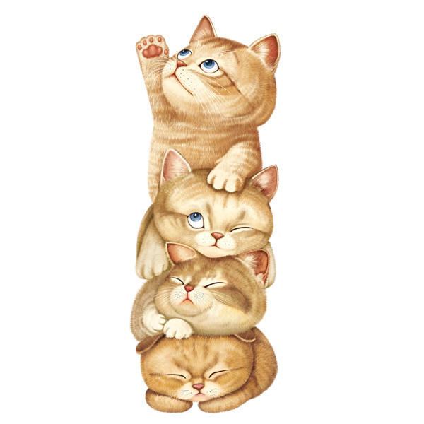 Lipdukas su gyvūnais ant sienos