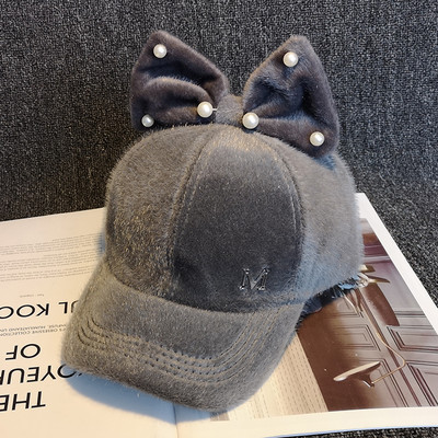 Νέο μοντέλο γυναικείο καπέλο με τρισδιάστατα στοιχεία και πέρλες