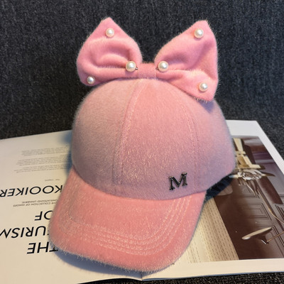 Νέο μοντέλο γυναικείο καπέλο με τρισδιάστατα στοιχεία και πέρλες