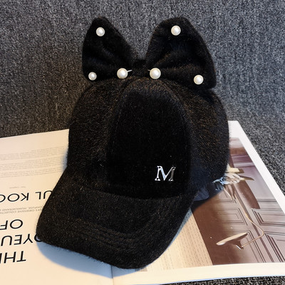 Νέο μοντέλο γυναικείο καπέλο με τρισδιάστατα στοιχεία και πέρλες