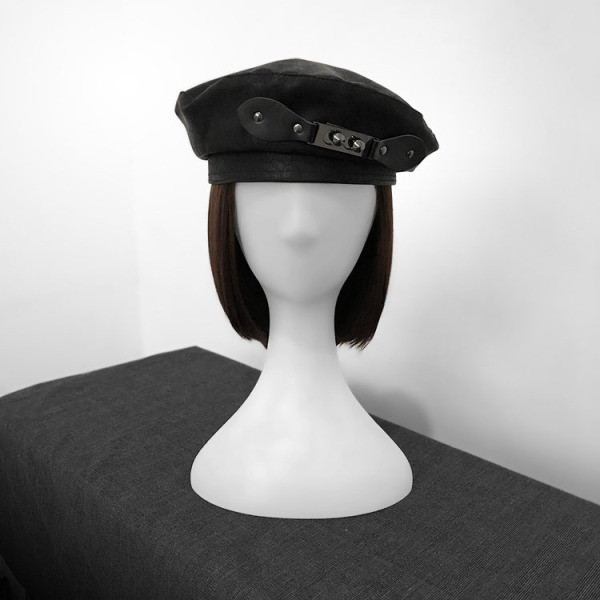 Γυναικείο καπέλο μπερέ με μεταλλικό στοιχείο - δύο μοντέλα