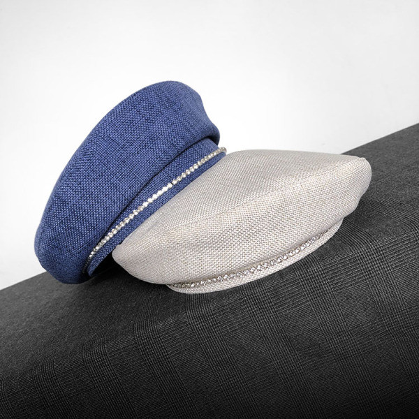 Modern női barett típusú kövekkel díszített sapka