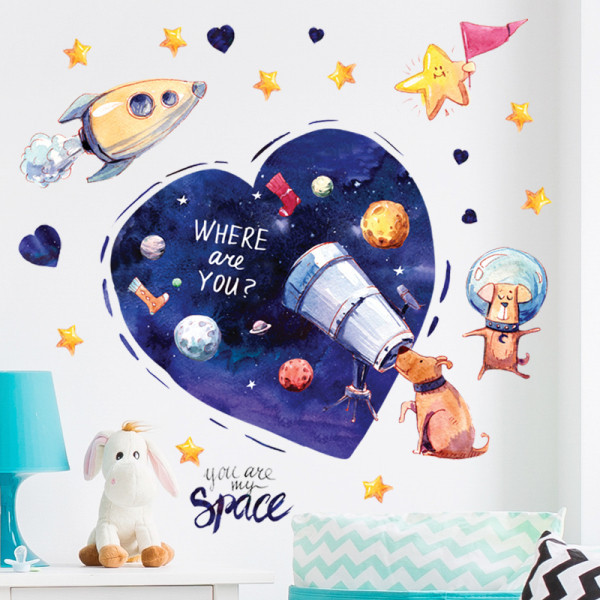 Öntapadós fali dekoráció gyerekszobába