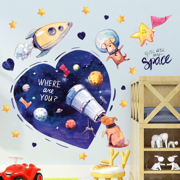 Öntapadós fali dekoráció gyerekszobába