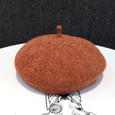 Őszi-téli barett típusú sapka mohos anyagból