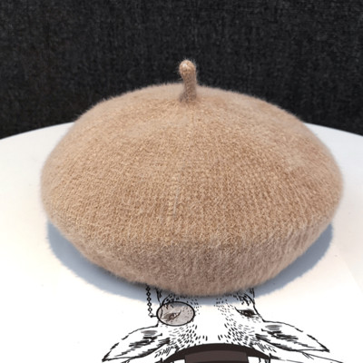 Őszi-téli barett típusú sapka mohos anyagból