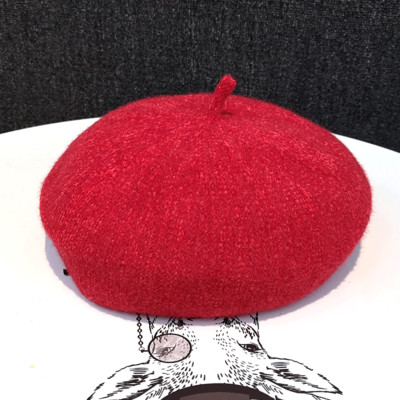 Őszi-téli barett típusú sapka mohos anyagból