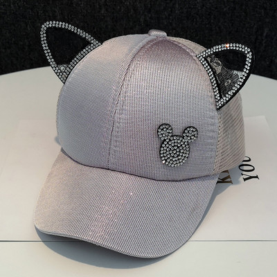 Μοντέρνο γυναικείο καπέλο με τρισδιάστατα στοιχεία και πέτρες