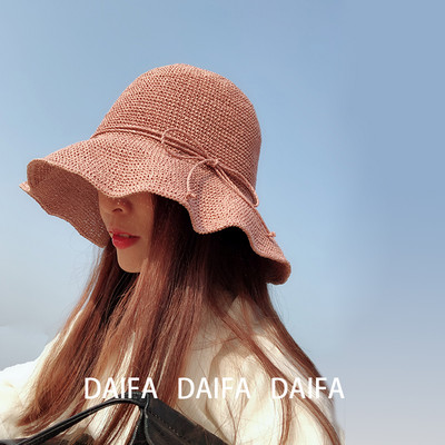 Γυναικείο αντηλιακό καπέλο με κορδέλα