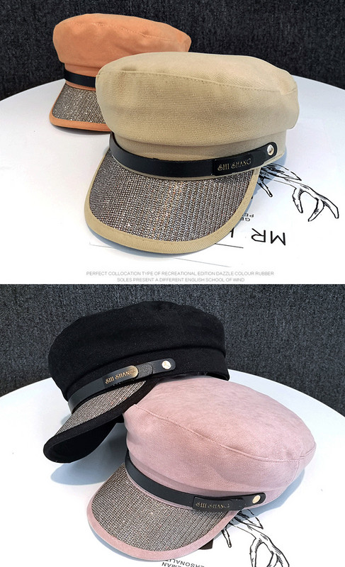 Moderna sieviešu cepures tipa vāciņš - ar vizieri