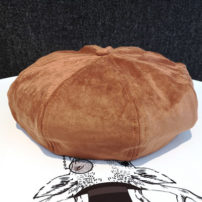 Νέο μοντέλο γυναικείο καπέλο σουέτ - μπερέ σε διάφορα χρώματα