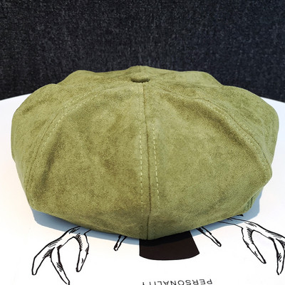 Νέο μοντέλο γυναικείο καπέλο σουέτ - μπερέ σε διάφορα χρώματα