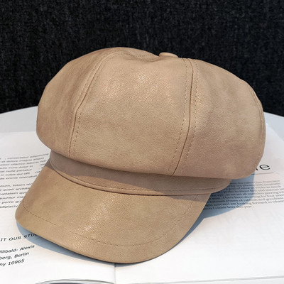 Női bőr sapka több színben