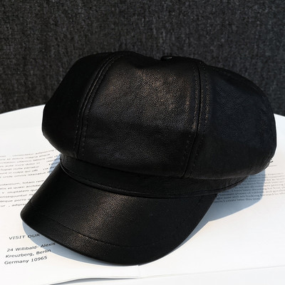 Női bőr sapka több színben