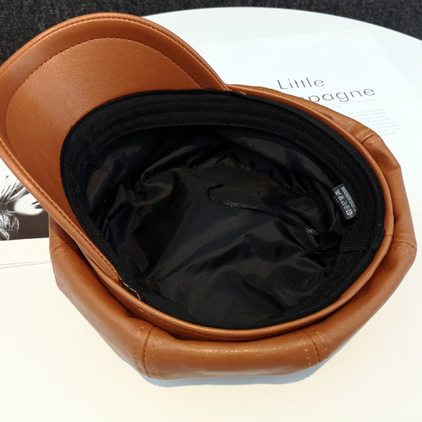 Női bőr sapka több színben