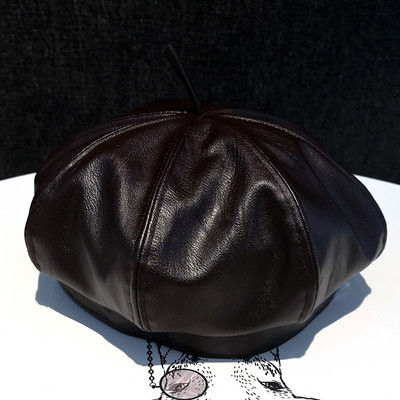 Új modell női bőr sapka típusú barett