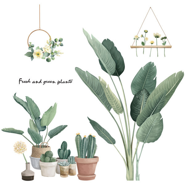 Samoljepljivi zidni ukras s cvijećem