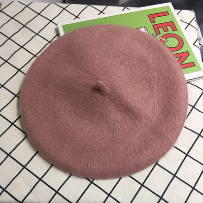 Μαλλίνο γυναικείο καπέλο τύπου μπερέ