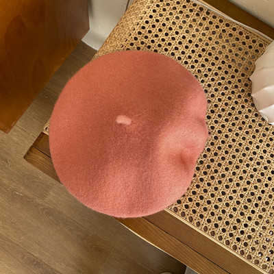 Μαλλίνο γυναικείο καπέλο τύπου μπερέ