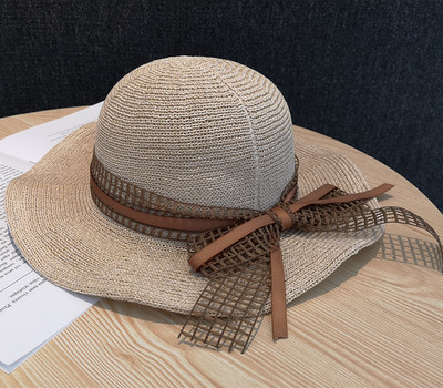 Új modell női sapka szalaggal - nyárra