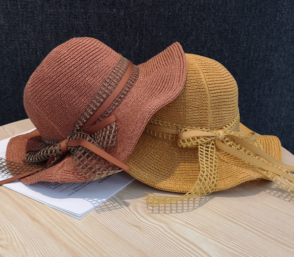 Új modell női sapka szalaggal - nyárra