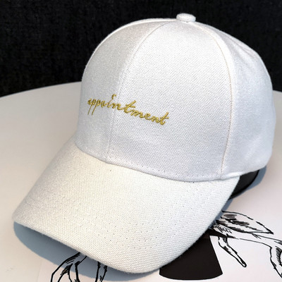 Új modell női alkalmi sapka napellenzővel és hímzéssel