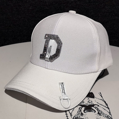 Καπέλο ανοιξιάτικο με γείσο και πέτρες