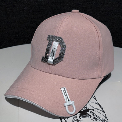 Καπέλο ανοιξιάτικο με γείσο και πέτρες