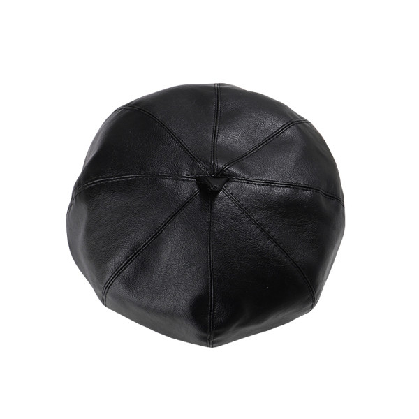 Női bőr barett típusú sapka