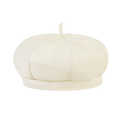 Κομψό γυναικείο καπέλο μπερέ από οικολογικό δέρμα