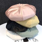 Eko bőrből készült alkalmi svájcisapka nőknek