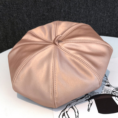 Eko bőrből készült alkalmi svájcisapka nőknek