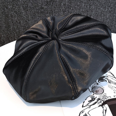 Eko bőrből készült alkalmi svájcisapka nőknek