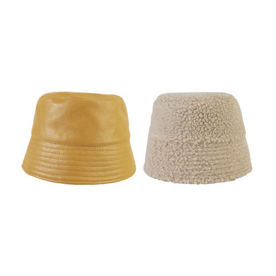 Νέο χειμερινό γυναικείο καπέλο με δύο πρόσωπα