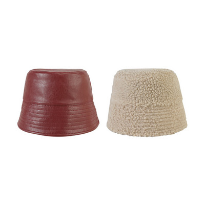 Νέο χειμερινό γυναικείο καπέλο με δύο πρόσωπα