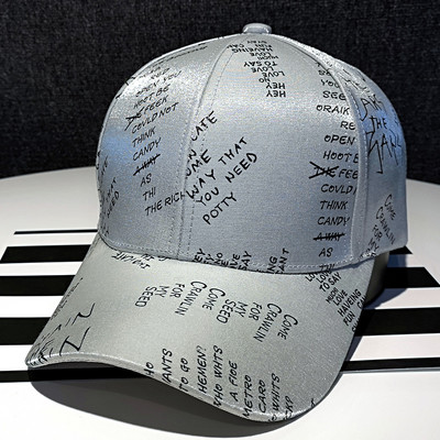 Hétköznapi női sapka új modellje feliratokkal