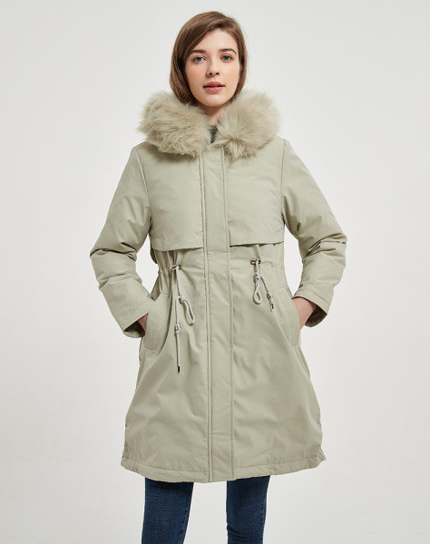 Νέο κορυφαίο γυναικείο χειμερινό μπουφάν με επένδυση και μοντέρνο σε διάφορα χρώματα