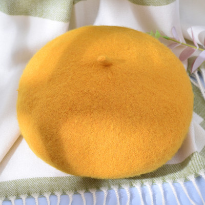 Γυναικείο μάλλινο καπέλο μπερέ 