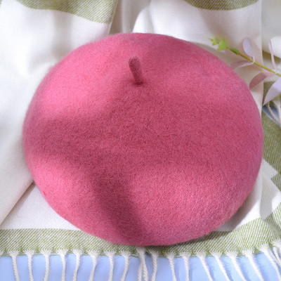 Γυναικείο μάλλινο καπέλο μπερέ 