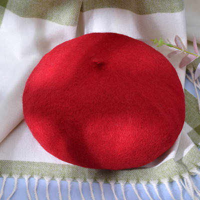 Γυναικείο μάλλινο καπέλο μπερέ 