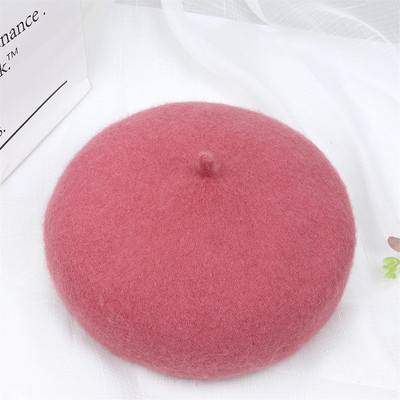 Γυναικείο μάλλινο καπέλο μπερέ 