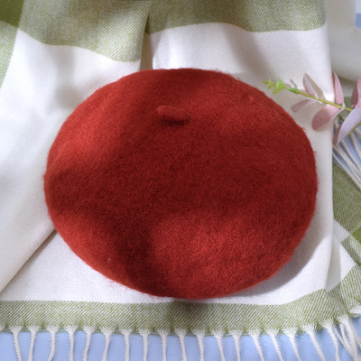 Γυναικείο μάλλινο καπέλο μπερέ 