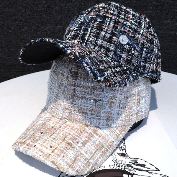 Női alkalmi kockás sapka napellenzővel