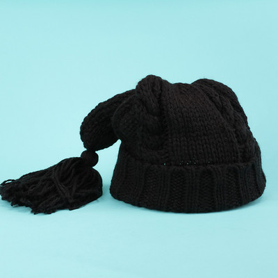 Új modell téli női kalap bojttal