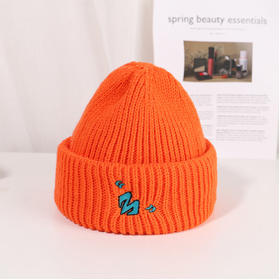 Kötött női sapka hímzéssel