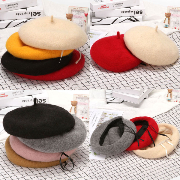 Női őszi-téli barett típusú sapka