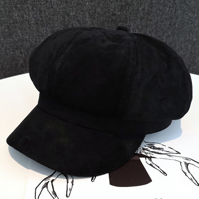 Modern női velúr kalap napellenzővel