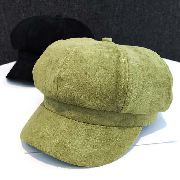 Modern női velúr kalap napellenzővel