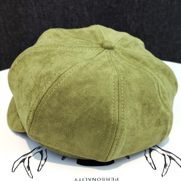 Modern női velúr kalap napellenzővel