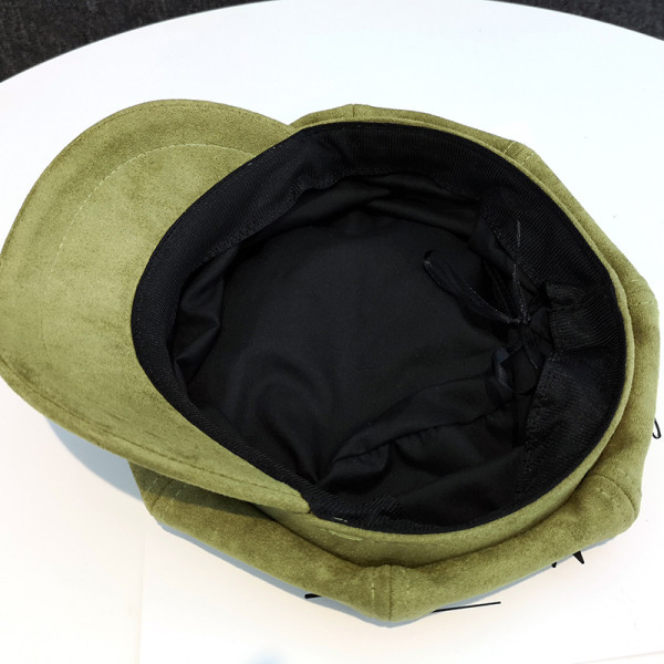 Modern női velúr kalap napellenzővel